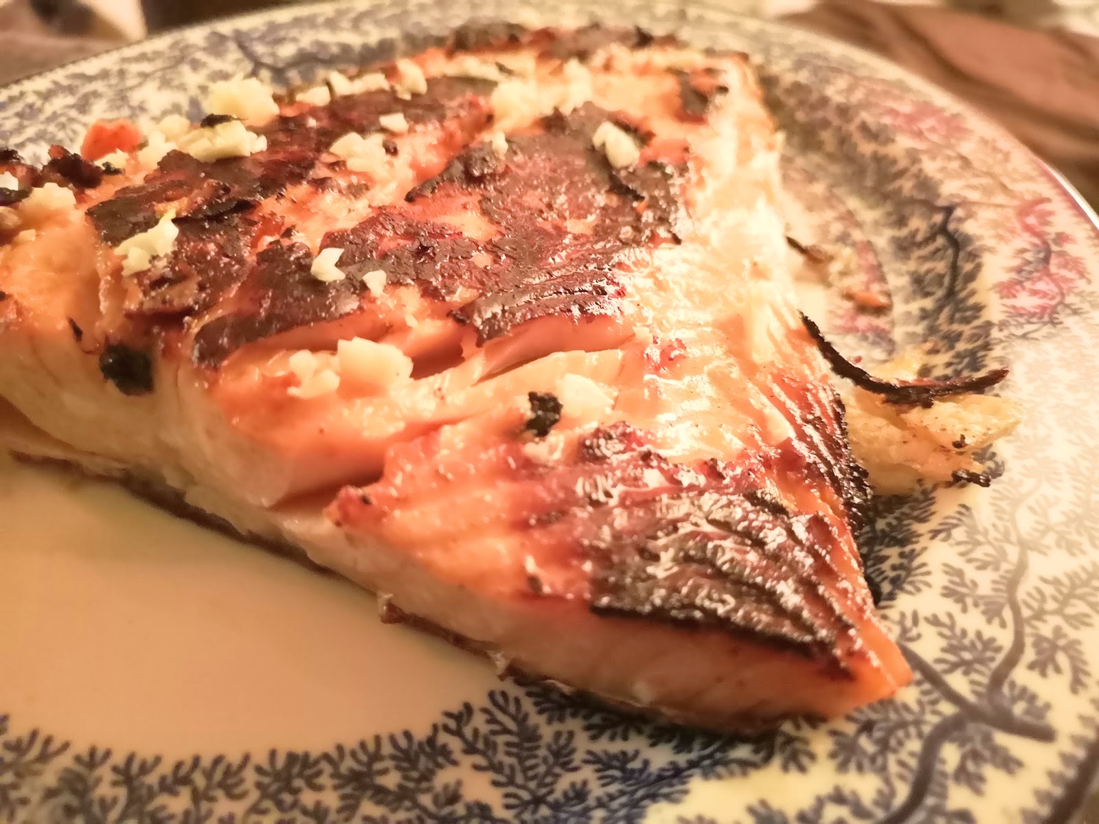 Sauteed Salmon marinated with Shio Koji